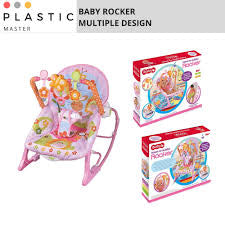 Multifunction Baby Vibrate Rocking Chair - Pink