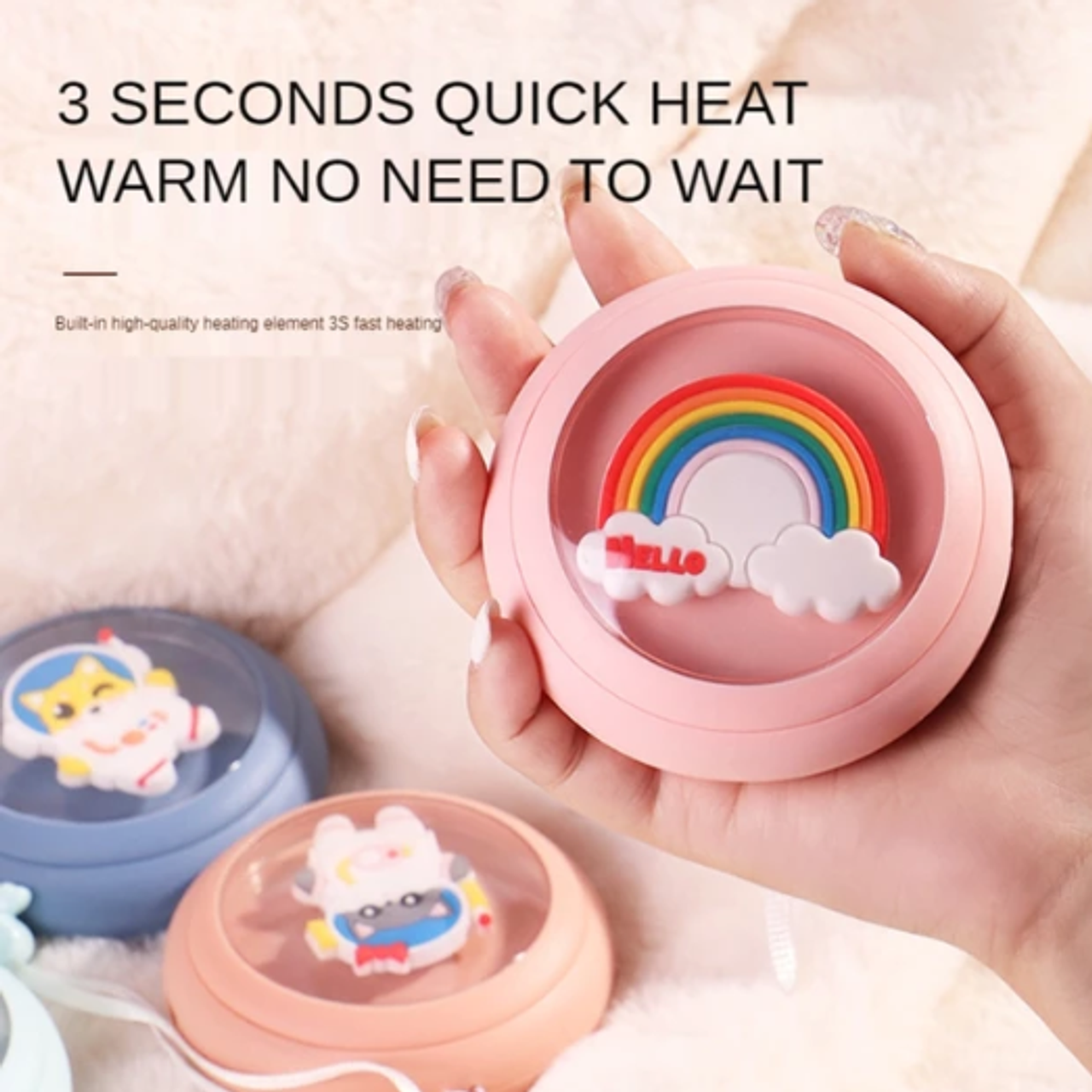 Mini Portable USB Rainbow Hand Warmer