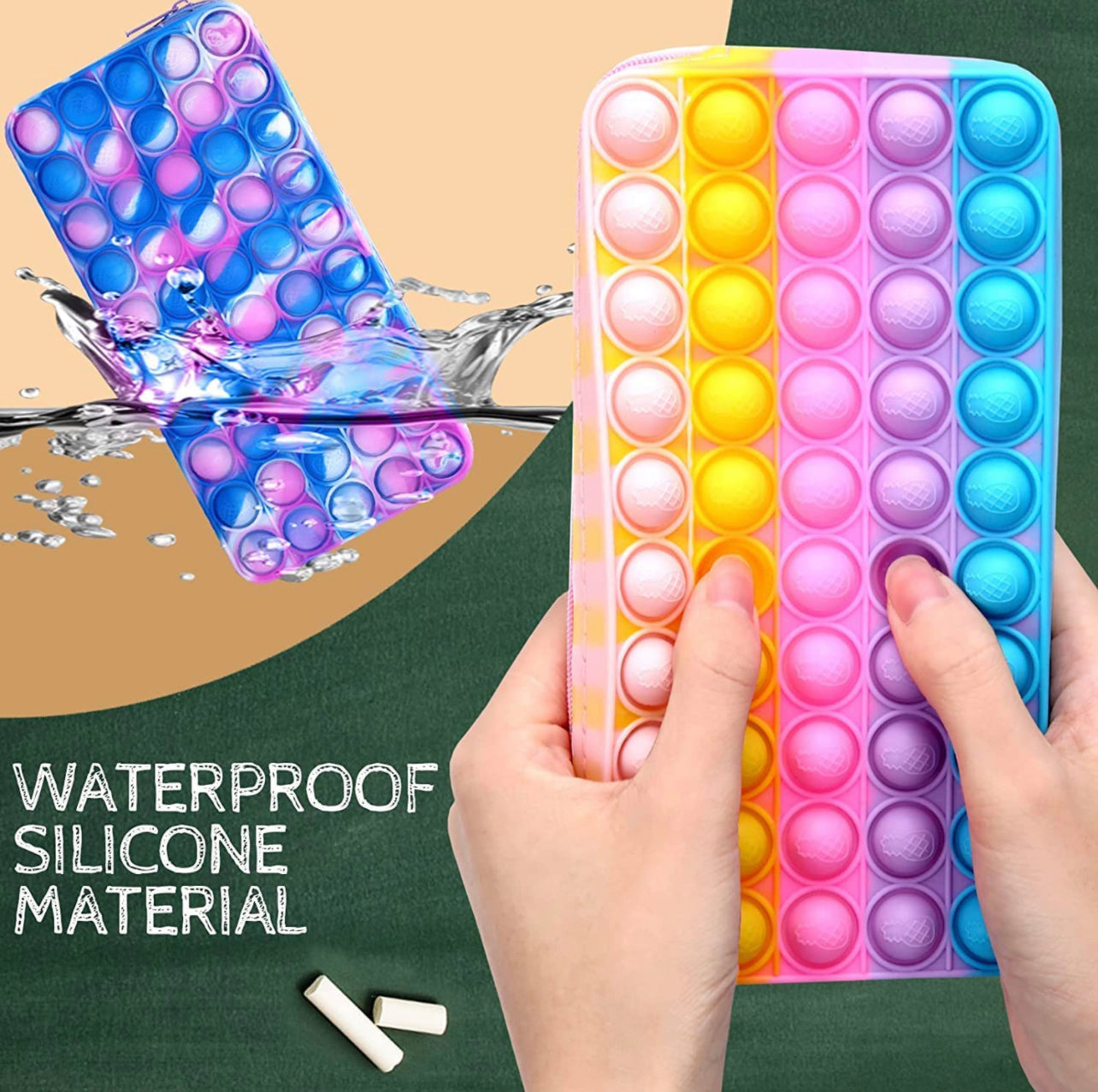 Fidget Silicone Pencil Case