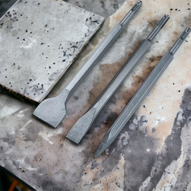 Tork Craft SDS Chisel 3Pc Set