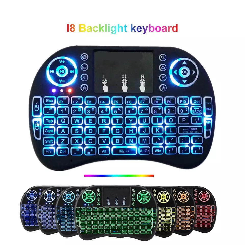 Backlight Wireless Keyboard 2.4GHz Air Mouse English Russian Version for Android TV BOX Mini PC Smart TV