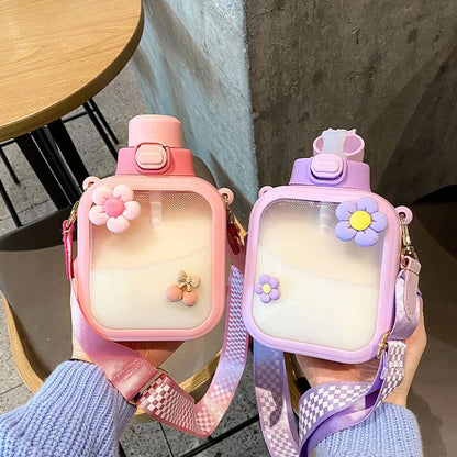 Kid Kawaii Capacity Water Bottle - Square