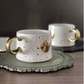 Ceramic Mug Golden Moon And Sun Design
