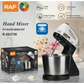 RAF R.6637 2-in-1 Electric Hand & Stand Mixer with Bowl – 250W, 7 Speed, Stainless Steel Attachments