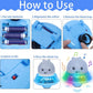 2 in 1 Whale Induction Spray Water And UFO Car Toy