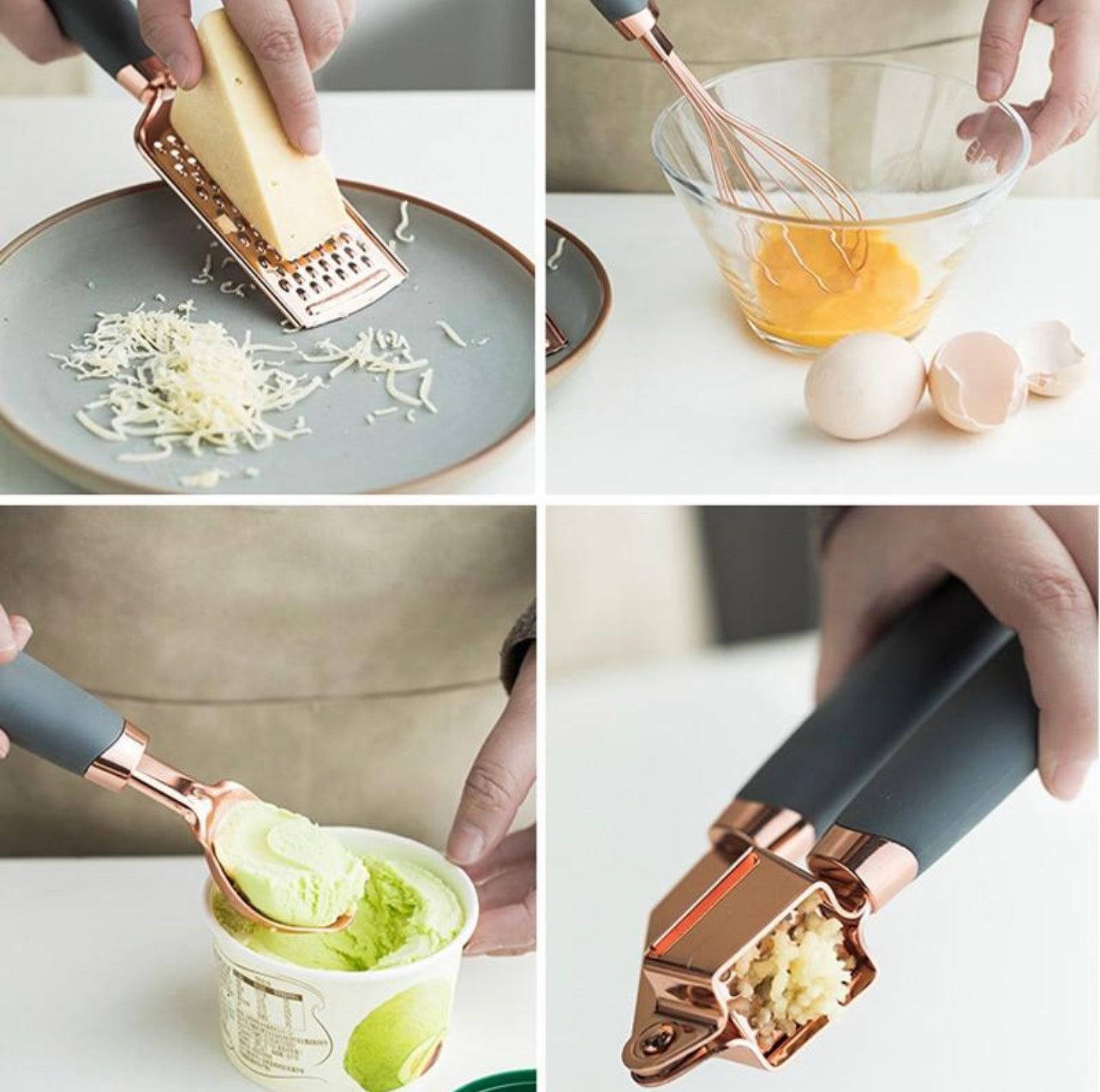 Kitchen Tool Set 7pc Rose Gold