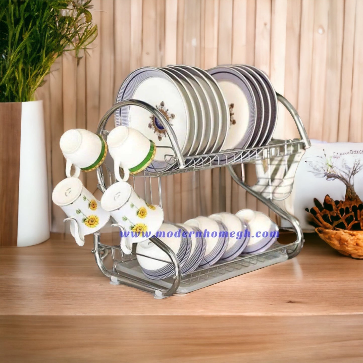 Dish Rack With Clear Tray