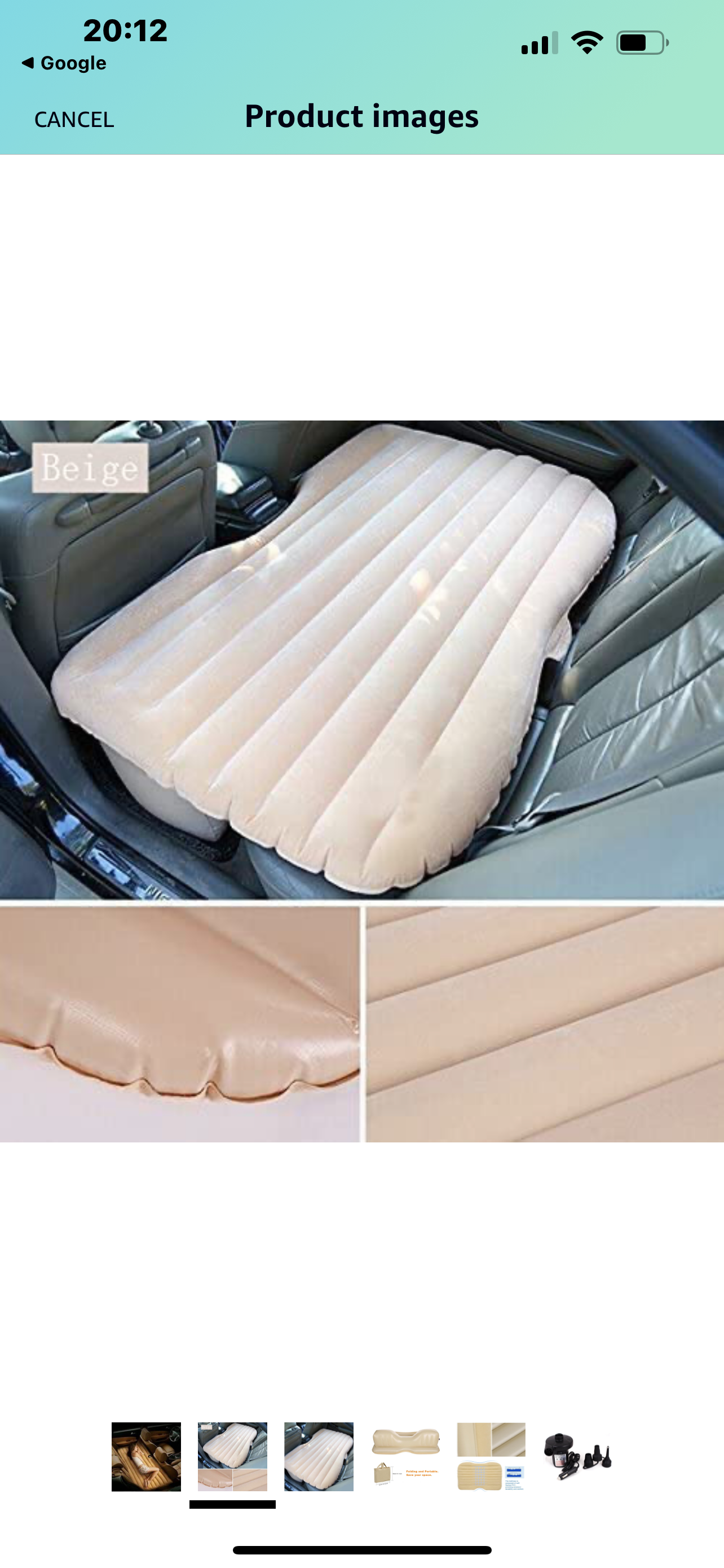 Car Inflatable Mattress with Pump