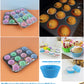 Muffin Cupcake Silicone Baking Cups With Tray 12pc