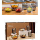 Glass Bowl & Cup Set 6pc