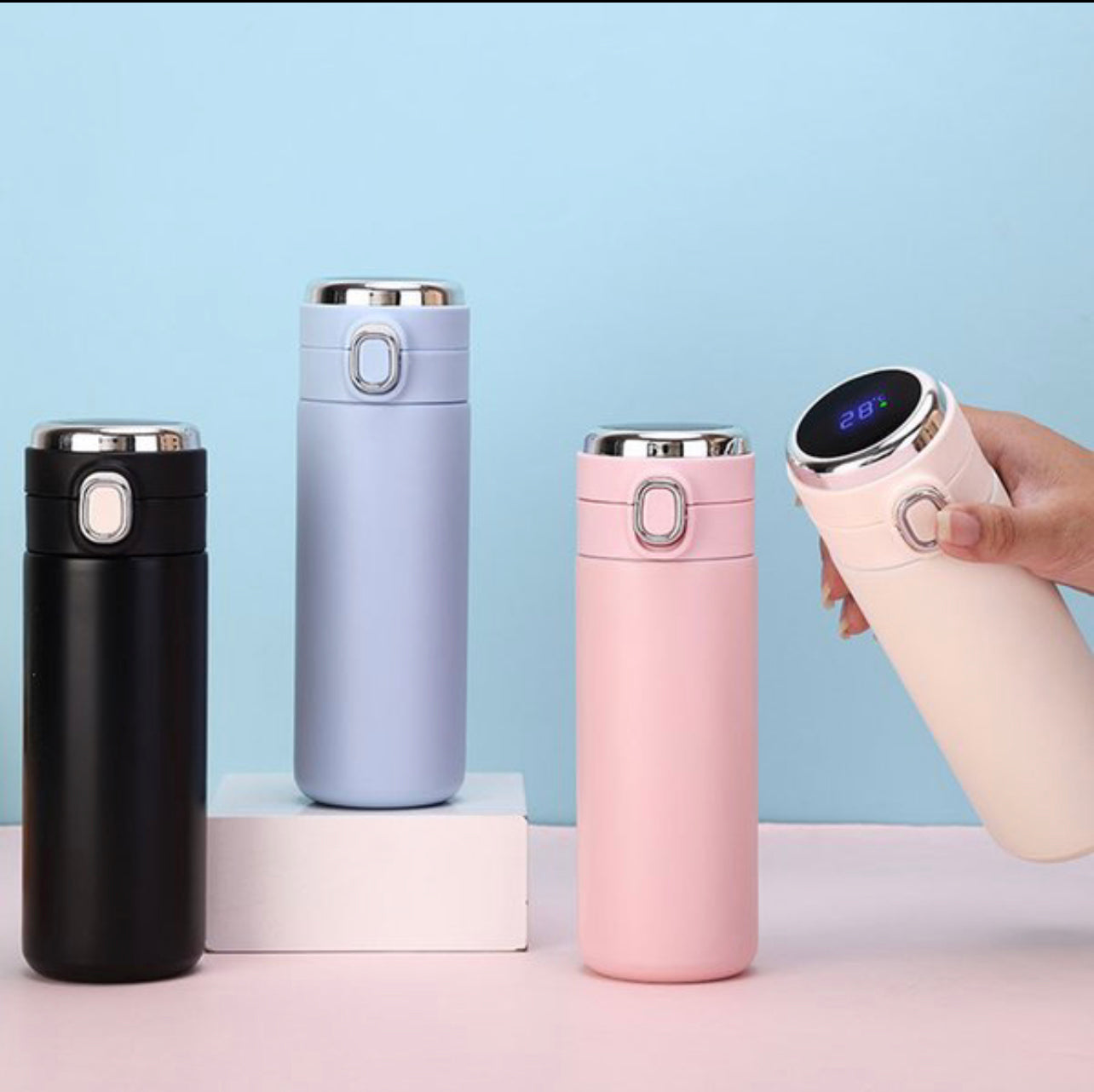 Smart Insulation Cup Water Bottle Led Digital Temperature Display Stainless Steel Thermal Mugs Intelligent Insulation Cups