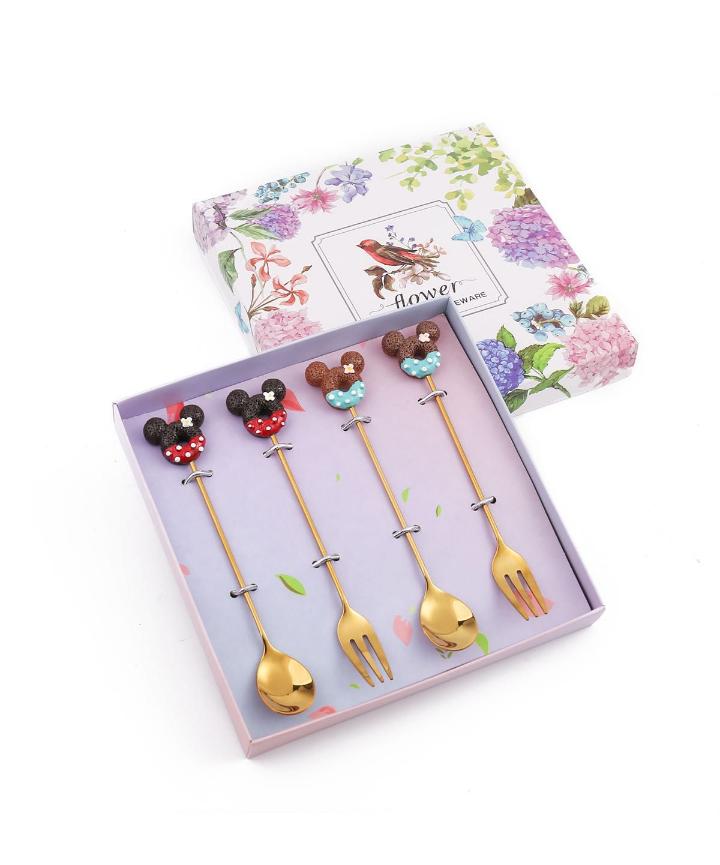 Mickey Mouse Themed Cutlery Set 4pc