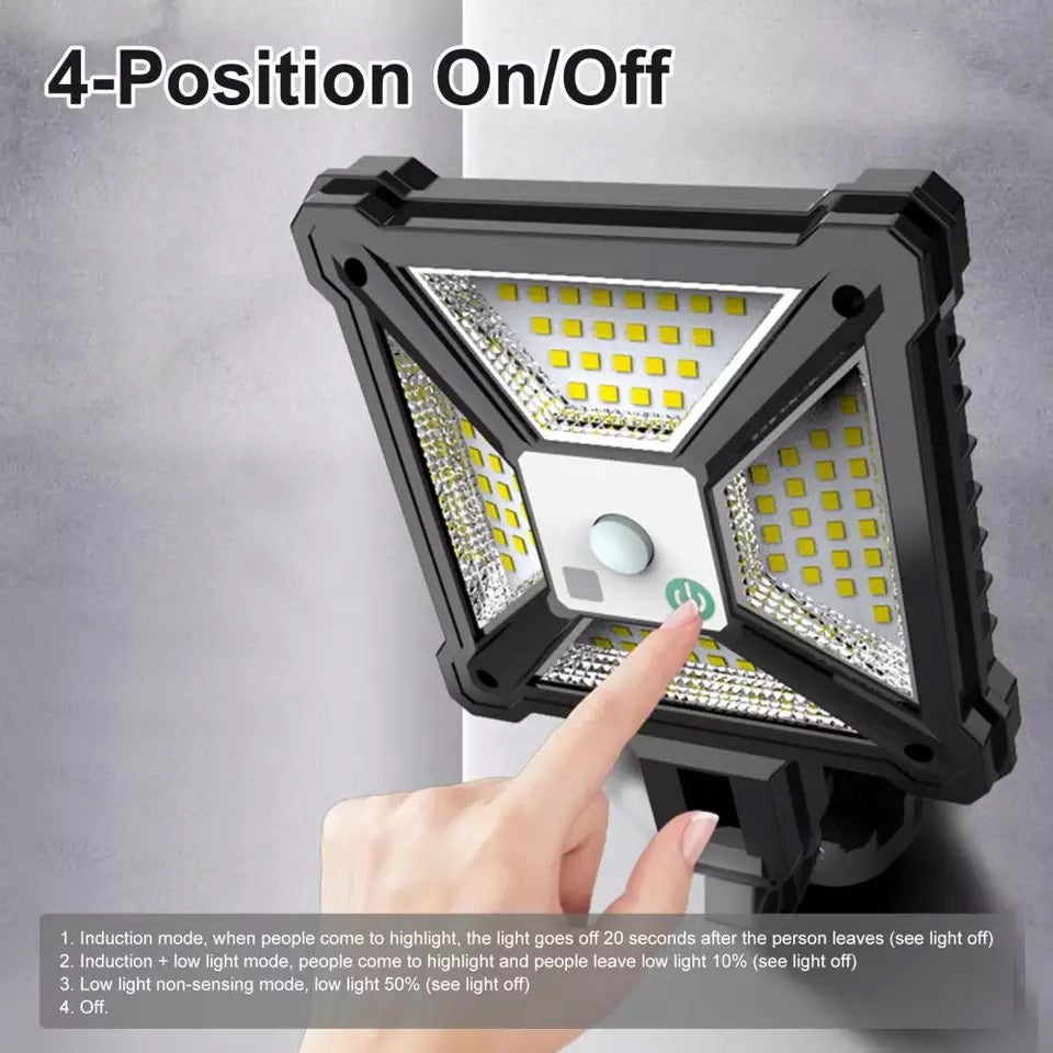 Load Shedding Solution - 81 LED Solar Sensor Light - Long lasting Battery