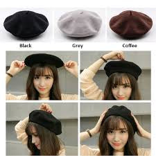 Beret Hats Women Winter French Hat Girls Solid Color Fashion Autumn Winter Beret