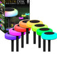 Solar Powered LED Ground Plug Light Color Gradient Waterproof Garden Landscape Lawn Lamp Outdoor Landscape Lighting Lamp