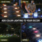 Solar Powered LED Ground Plug Light Color Gradient Waterproof Garden Landscape Lawn Lamp Outdoor Landscape Lighting Lamp