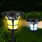Solar Powered With Sensor 40White LED + 4RGB