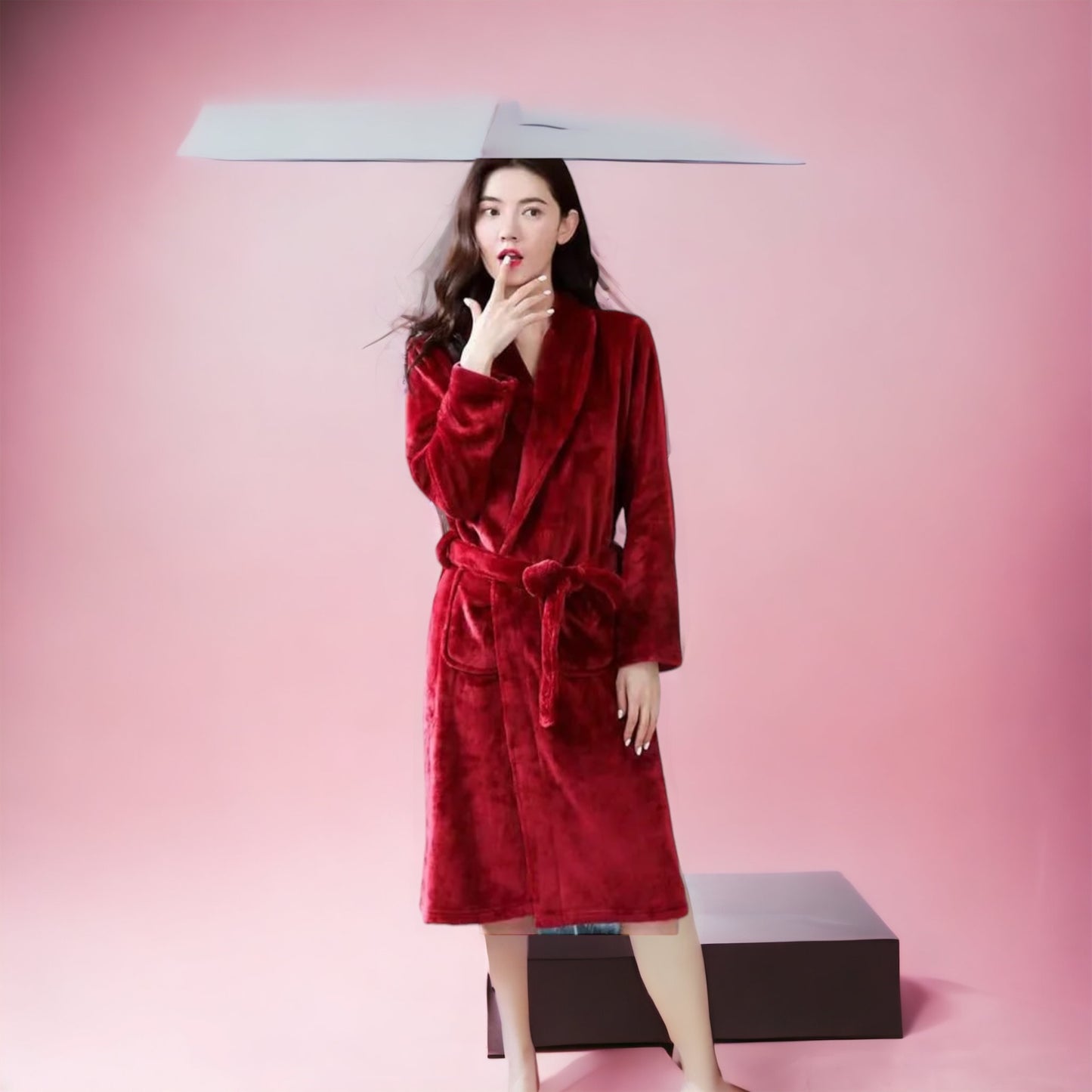 Pajamas Set,Winter Ladies Night Gown Flannel Thickened Sleep Tops Bathrobes Winter Pyjama Sleepwear For Women & Men