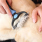 2-in-1 Hair Removal Comb – Dematting & Deshedding Grooming Tool for Dogs