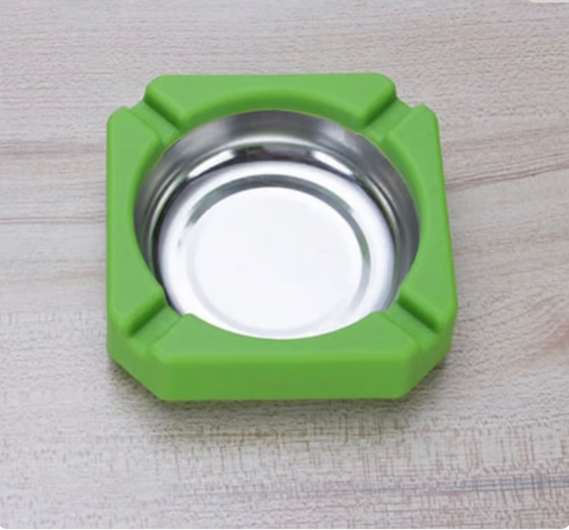 Portable Stainless Steel Round Ashtray Cigarette