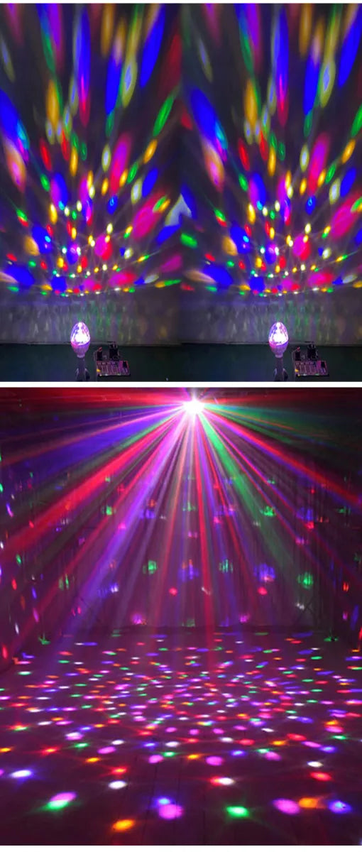 Rechargeable USB LED Football bulb ball Magic ball lamp Music lamp karaoke DJ disco ballroom Multiple colors
