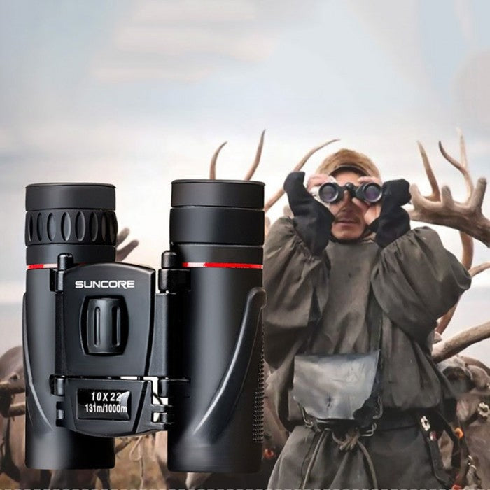 HD Outdoor Camping 10x22 Binocular Zoom Day Night Vision Telescope Eyepiece