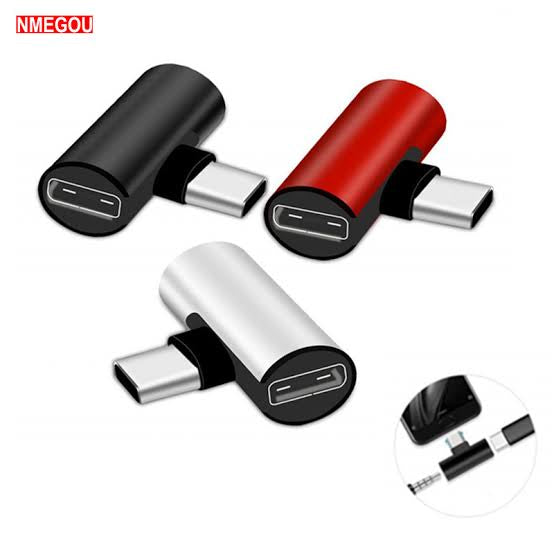 Type C Male To Micro USB To 3.5mm Male connector
