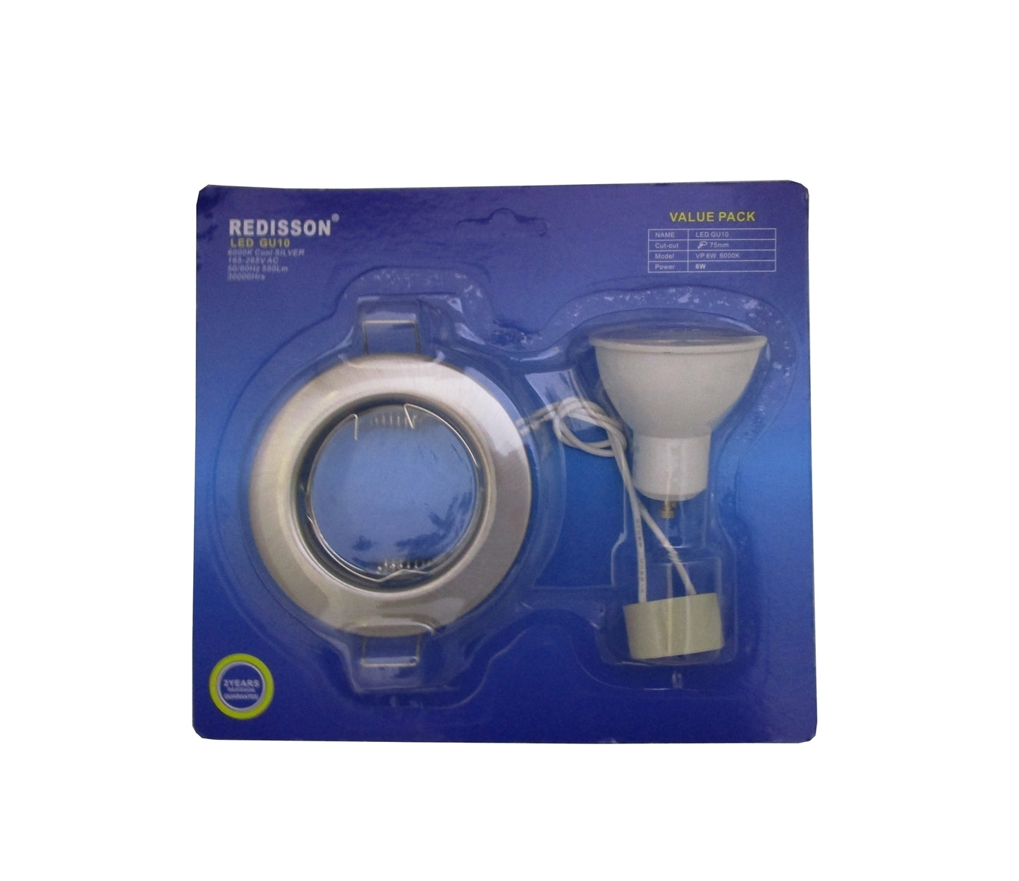 Redisson GU10 Silver Downlight Kit 4w