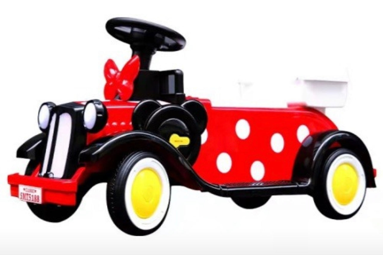 Red Minnie Mouse Design Ride On Car