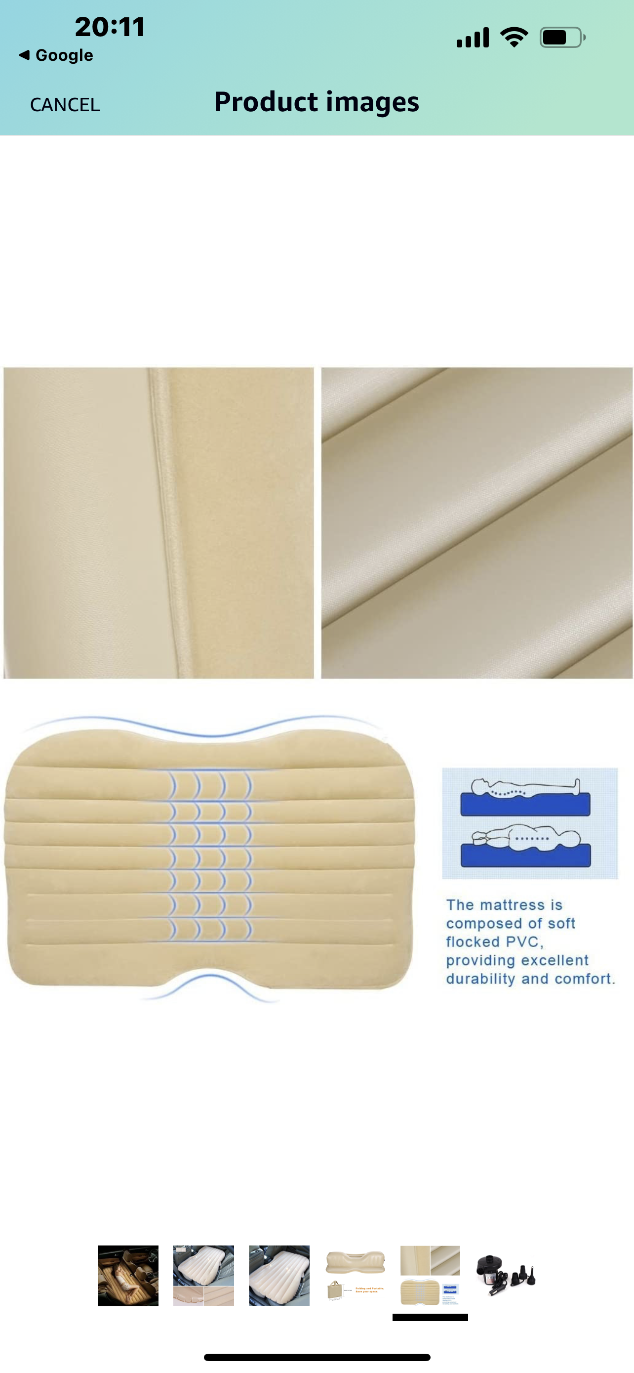 Car Inflatable Mattress with Pump