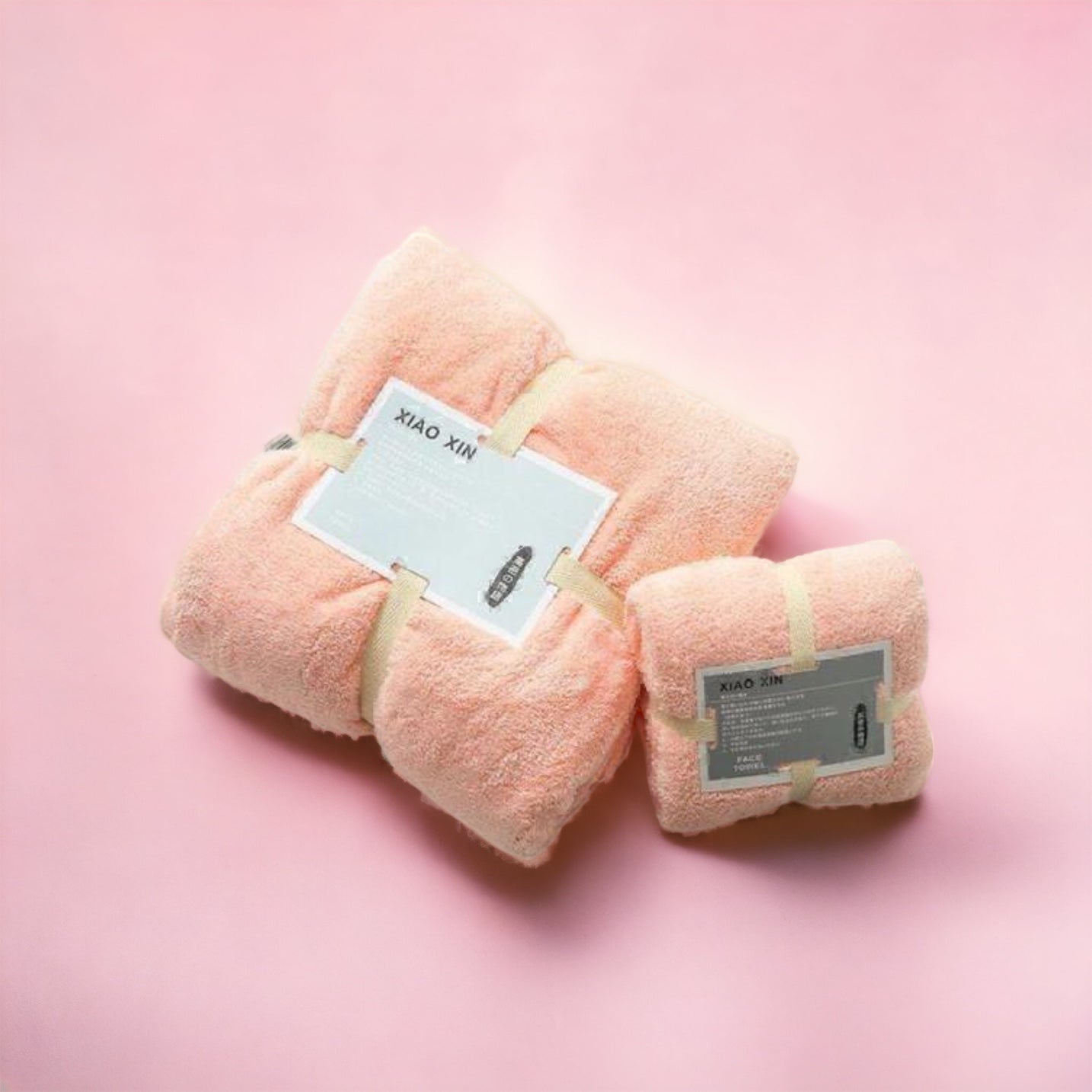 Bath Towel and Hand Towel 2 Pcs Gift set Coral Fleece