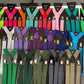 Elastic Leather Suspenders Men 3 Clips Vintage Men's Women Suspender Trousers