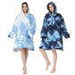 Huggle Kids Multi-Colour Oversized Hoodie Blanket – Sherpa Fleece, One Size, Super Soft & Lightweight