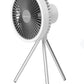 Rechargeable Desk Fan 7inch with Light