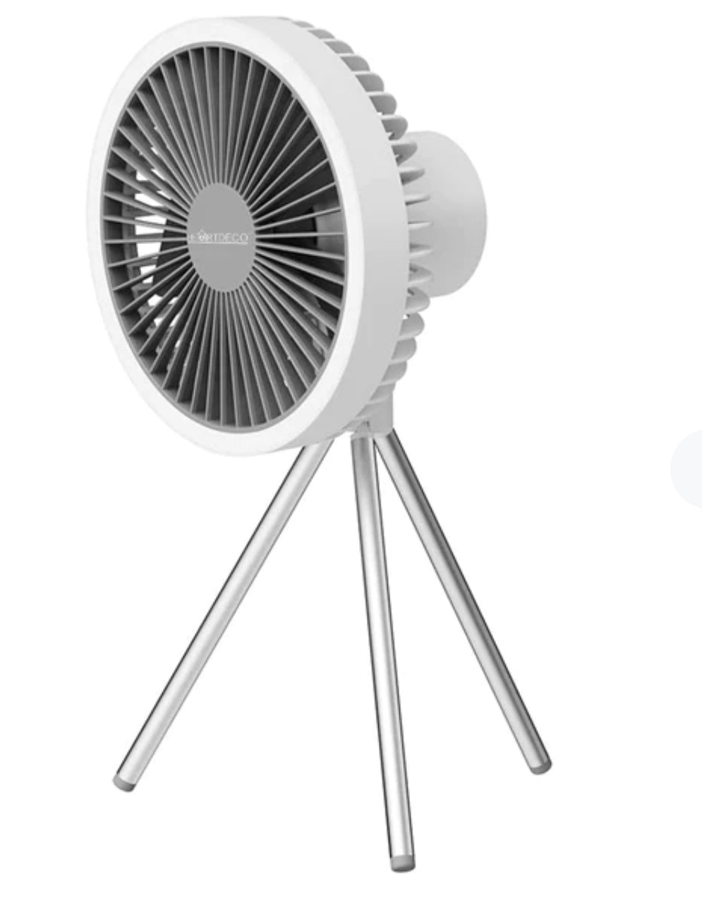Rechargeable Desk Fan 7inch with Light