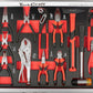 Tork Craft 6Drawer Roller Tool Chest 184pc Set