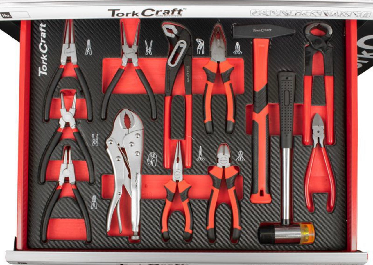 Tork Craft 6Drawer Roller Tool Chest 184pc Set