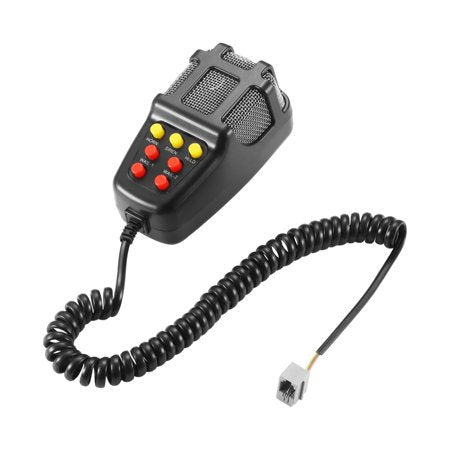 Car Alarm Horn 12V 100W 7 Siren Sounds Car Siren Vehicle Horn Mic PA Speaker System Loud Security Alarm