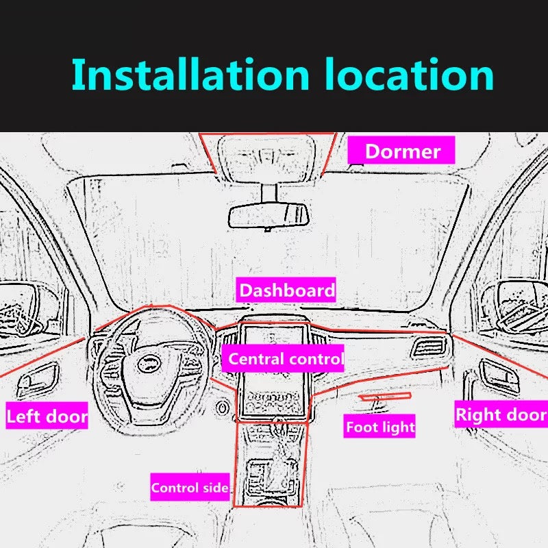 Aerbes AB-Q629 Automotive Cold Light Ambient Light