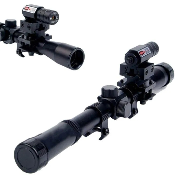 Tactical Red Dot Laser Sight Compact with Battery Adjustable 11/20mm Rail Mount Riflescope LED Flashlight for Hunting 20mm Rail Equipment