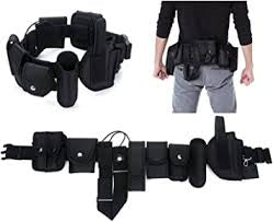 Outdoor Tactical Belt Law Enforcement Modular Equipment Security Utility Belt 8pc