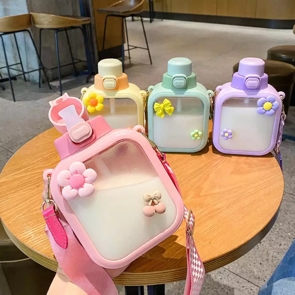 Kid Kawaii Capacity Water Bottle - Square
