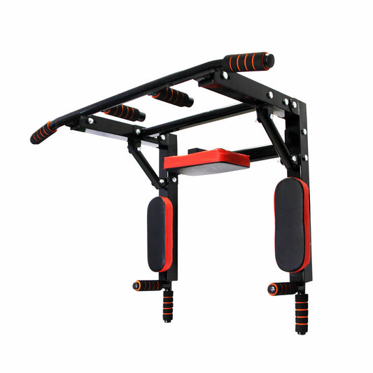 ProSportz Multifunction Wall-Mounted Pull-Up & Dip Station – 4-in-1 Home Gym