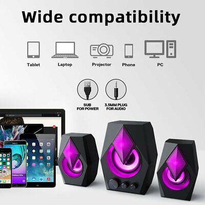 T-Wolf was born and died on USB Wired Bluetooth Computer Speakers Bass Subwoofer Speaker Home Theater System
