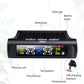TPMS Solar Power Tire Pressure Monitor System Universal Tester Wireless LCD Display with 4 External