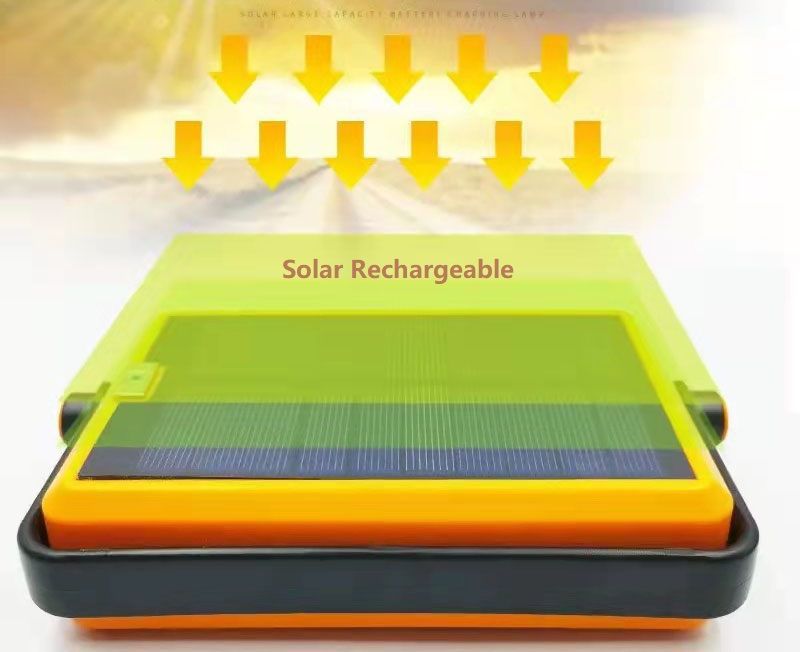 Solar Powered Heat-Resistant Work Lamp for Power Banks Car Charging