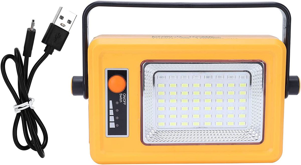 Solar Powered Heat-Resistant Work Lamp for Power Banks Car Charging