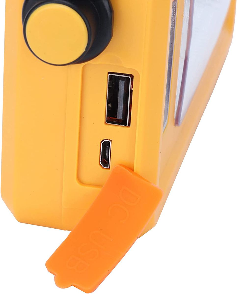 Solar Powered Heat-Resistant Work Lamp for Power Banks Car Charging